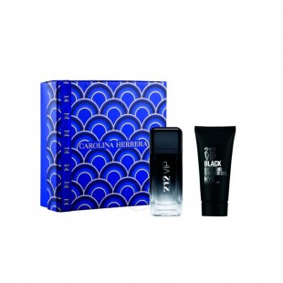 CAROLINA HERRERA 212 VIP BLACK KIT MEN 100ML EDP+SHOWER 100ML 