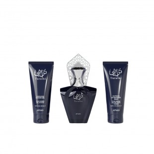 AFNAN TURATHI KIT MEN 90ML EDP+SHOWER 100ML +SHAVE BALM 100ML 