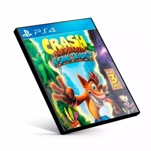GAME PS4 MIDIA CRASH BANDICOOT N SANE TRILOGY + 2 JOGOS