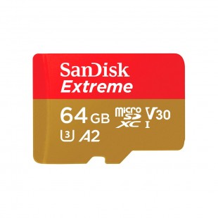 MEMORIA SD 64GB SANDISK EXTREME 2X1 170MBS SDSQXAH-064G-GN6AA
