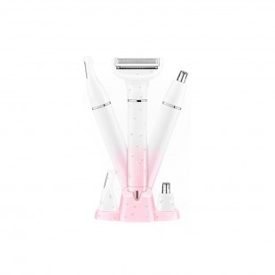 DEPILADOR VGR V-611 BRANCO ROSA 3IN1 5V