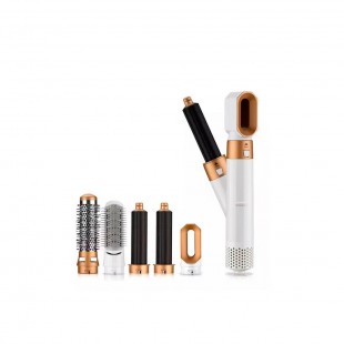 KIT ESCOVA SECADORA ONIDA 5IN1 ON-7070 1200W 110V BRANCO PRETO