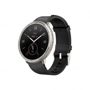 RELOGIO AMAZFIT ACTIVE 2 A-2437 ROUND PREMIUM BLACK LEATHER