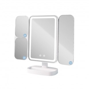 ESPELHO DE MAQUIAGEN LED A-M15 TOUCH BEIGUE