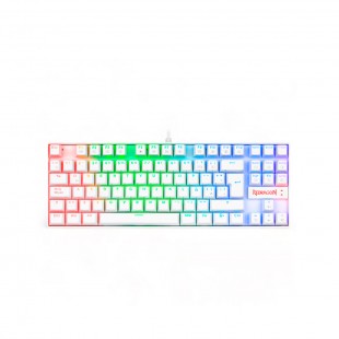 TECLADO USB MEC GAMER REDRAGON K552W-RGB SW RED KUMARA WHITE INGLES