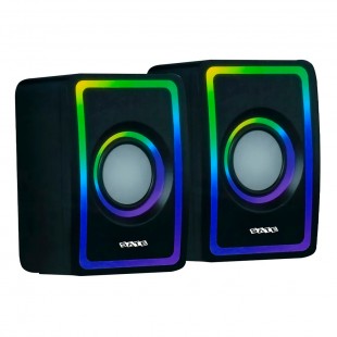 SPEAKER SATELLITE AS-92005 RGB PRETO BT 2.0