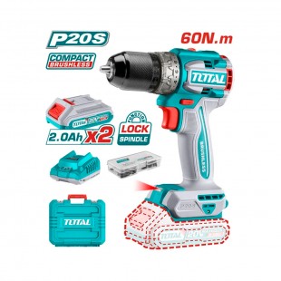 KIT PARAFUSADEIRA BATERIA TOTAL TIDLI20768 2 BATER 220V 50/60HZ 