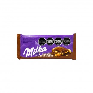 CHOCOLATE MILKA CASTANHA CON CARAMELO BARRA 155G