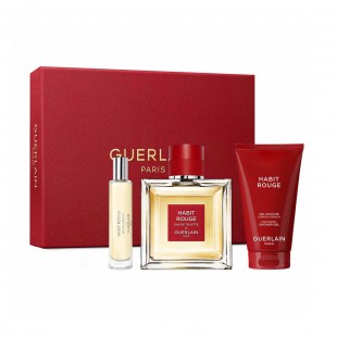 GUERLAIN HABIT ROUGE KIT 100ML EDT+10ML+75ML BODY GEL