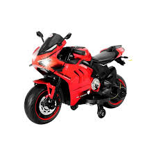 MINI MOTO ELETRICA HARLEY 9188 VERMELHO 24V 160W C/RODINHA@