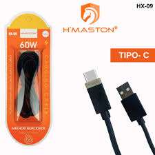 ACESSÓRIO CELULAR CABO USB H MASTON HX-09 TYPE-C 60W PRETO