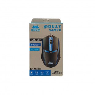 MOUSE GAMER WIRELESS KNUP ANUBIS KP-MU003 1200DPI 3 BOTAO PRETO 002530