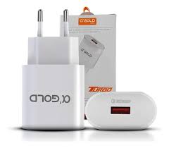 ACESSORIO CELULAR FONTE CARREGADOR A'GOLD PRO CA31-3 TYPE-C 30W BRANCO 622079