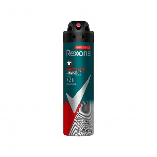 DESODORANTE REXONA AEROSOL ANTIBACTERIAL+INVISIBLE MEN 150ML