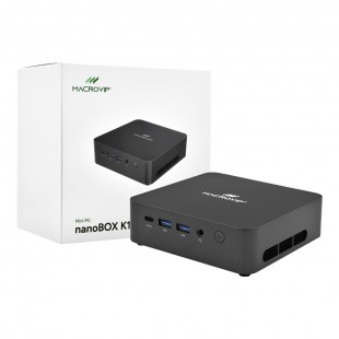 MINI PC MACROVIP NANOBOX K1 I5 12¦ 2.5GHZ/8GB/512SSD/W11 PRO PRETO