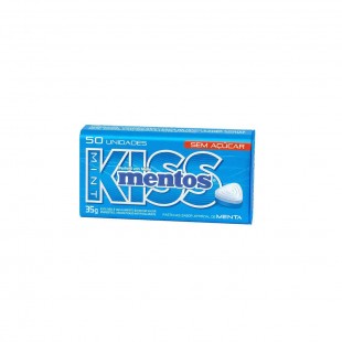 BALA MENTOS KISS MINT SEM AZUCAR 35GR 605678*