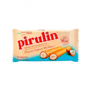BARQUILLOS RECHEADOS PIRULIN COCO 24G