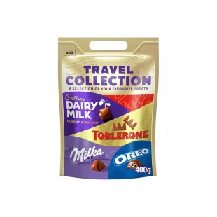 CHOCOLATE TRAVEL COLLECTION CADBURY TOBLERONE MILKA OREO 400G 269981