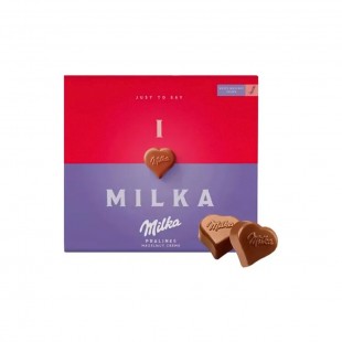 BOMBOM MILKA PRALINES HAZELNUT CREME WITH LOVE 110G