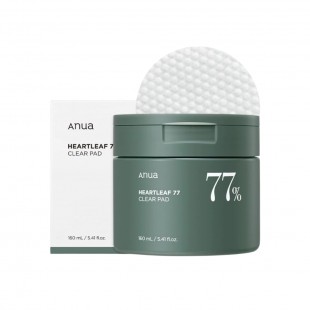 TONICO FACIAL ANUA HEARTLEAF 77% CLEAR PAD 70UNI/160ML