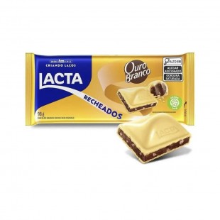 CHOCOLATE LACTA OURO BRANCO BARRA 98G 528216*