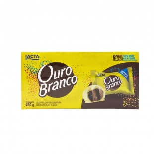 BOMBOM LACTA OURO BRANCO 280G