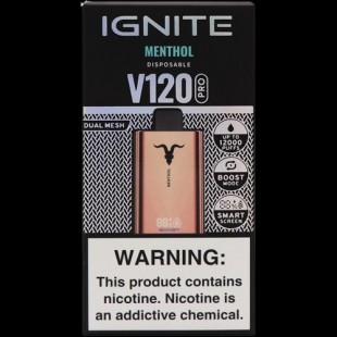 CIGARRO DESC POD IGNITE V120 PRO ROSE 12000PUFF MENTHOL
