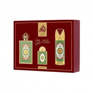 LATTAFA QUEEN OF ARABIA KIT FEM 100ML EDP+20ML+SPRAY 200ML