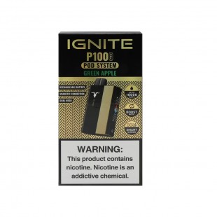 CIGARRO POD IGNITE P100 PRO 10000PUFF KIT BLUE GREEN APPLE