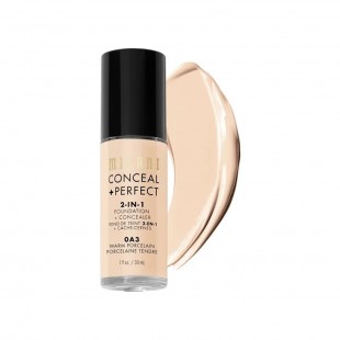 BASE + CORRETIVO MILANI CONCEAL+PERFECT 2-IN1 0A3 WARM PORCELAIN 30ML