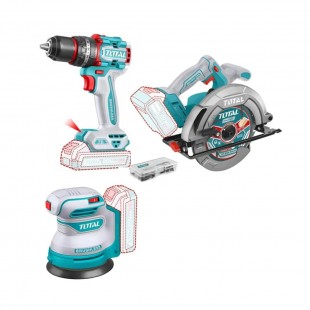 KIT TOTAL 3IN1 TOSLI250181 SERRA CIRCULAR/PARAF/LIXADEIRA/2BATE 220V