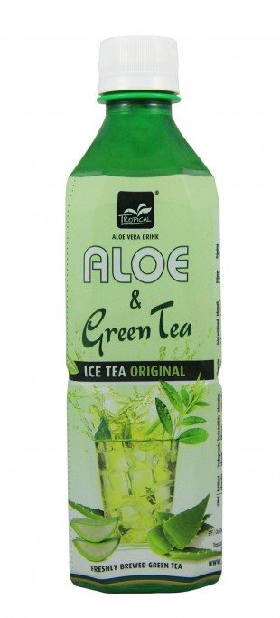 BEBIDA SUCO SUIZ TROPICAL ALOE & GREEN TEA ICE TEA LEMON 500ML