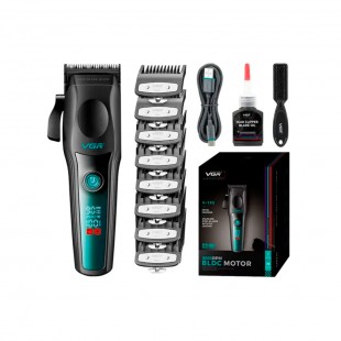 APARADOR DE PELO VGR HIGH SPEED V-195 PRETO VERDE