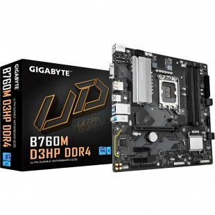 Placa-Mãe Gigabyte B760M-D3HP DDR4 Socket 1700 (M.2 / HDMI / DP / USB 3.2)