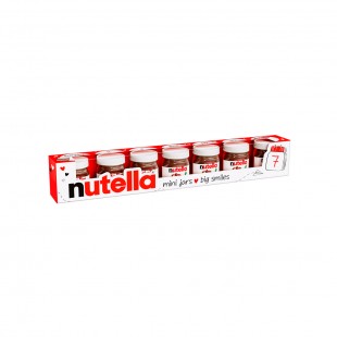 CHOCOLATE NUTELLA MINI JARS BIG SMILES 30G 7PCS
