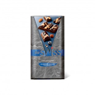 CHOCOLATE NESTLE DARK BLUEBERRIES ALMONDS & HANZELNUTS 170G BARRA