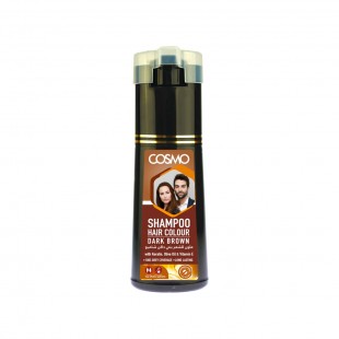 SHAMPOO COSMO HAIR COLOUR DARK BROWN 180ML