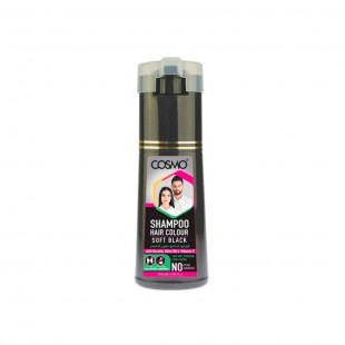 SHAMPOO COSMO HAIR COLOUR SOFT BLACK 180ML