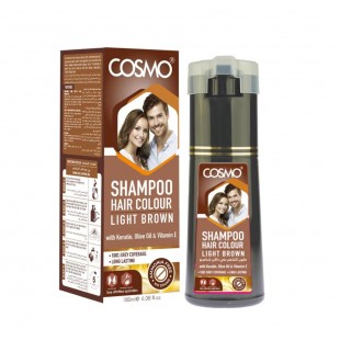 SHAMPOO COSMO HAIR COLOUR LIGHT BROWN 180ML