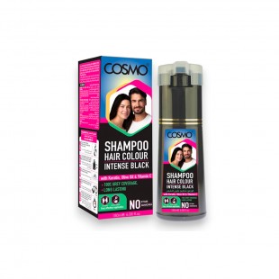 SHAMPOO COSMO HAIR COLOUR INTENSE BLACK 180ML