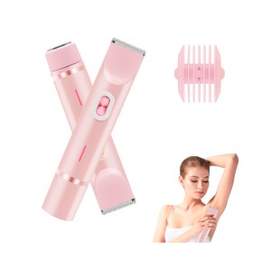 DEPILADOR DOUBLE HEADED SHAVER RECARREG/PINK BIVOLT