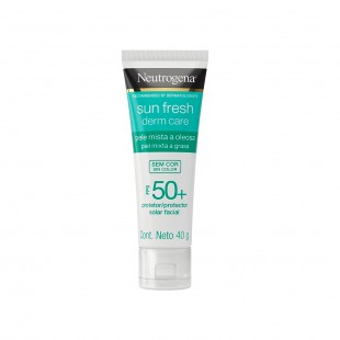 PROTETOR SOLAR FACIAL NEUTROGENA SUN FRESH DERM CARE FPS50+ 40ML