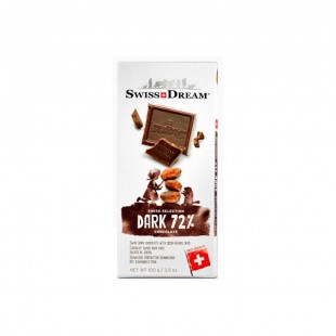 CHOCOLATE SWISSDREAM DARK 72% 100G BARRA