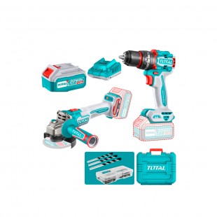 KIT LIXADEIRA E FURADEIRA BATERIA TOTAL TCKLI20273 2 BATERIA 1 CARREGA