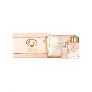 GUESS ICONIC KIT FEMININO 100ML EDP+15+BODY 100ML+NECESSER 