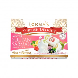 CHOCOLATE TURCO LOKMAS WITH FRUIT & COCONUT 300G