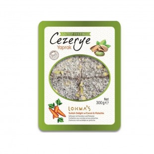 CHOCOLATE TURCO LOKMAS CEZERYE CARROT & PISTACHIO 300G