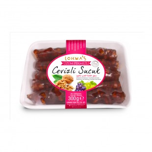 DOCE TURCO LOKMAS UZUN PEKMEZIL CEVIZLI SUCUK 300G	