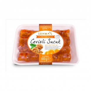 DOCE TURCO LOKMAS PORTAKALLI CEVIZLI SUCUK 300G	