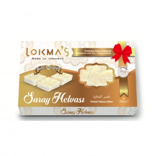 CHOCOLATE TURCO LOKMAS SARAY HELVASI BRANCO 280G